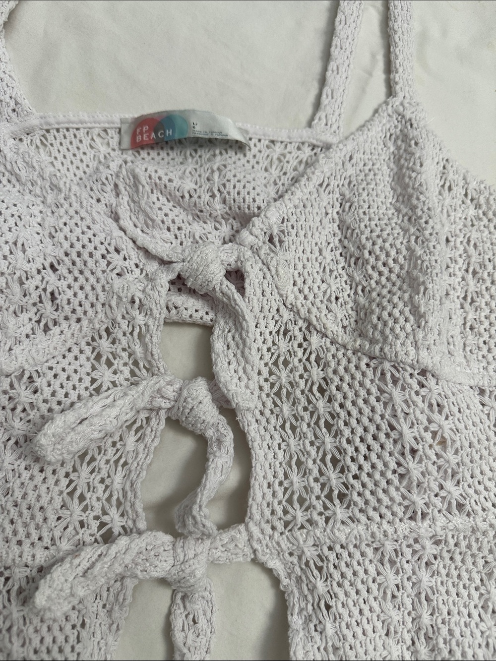 Free People FP Beach Crocheted Beach Cover Top - Picture 6 of 6